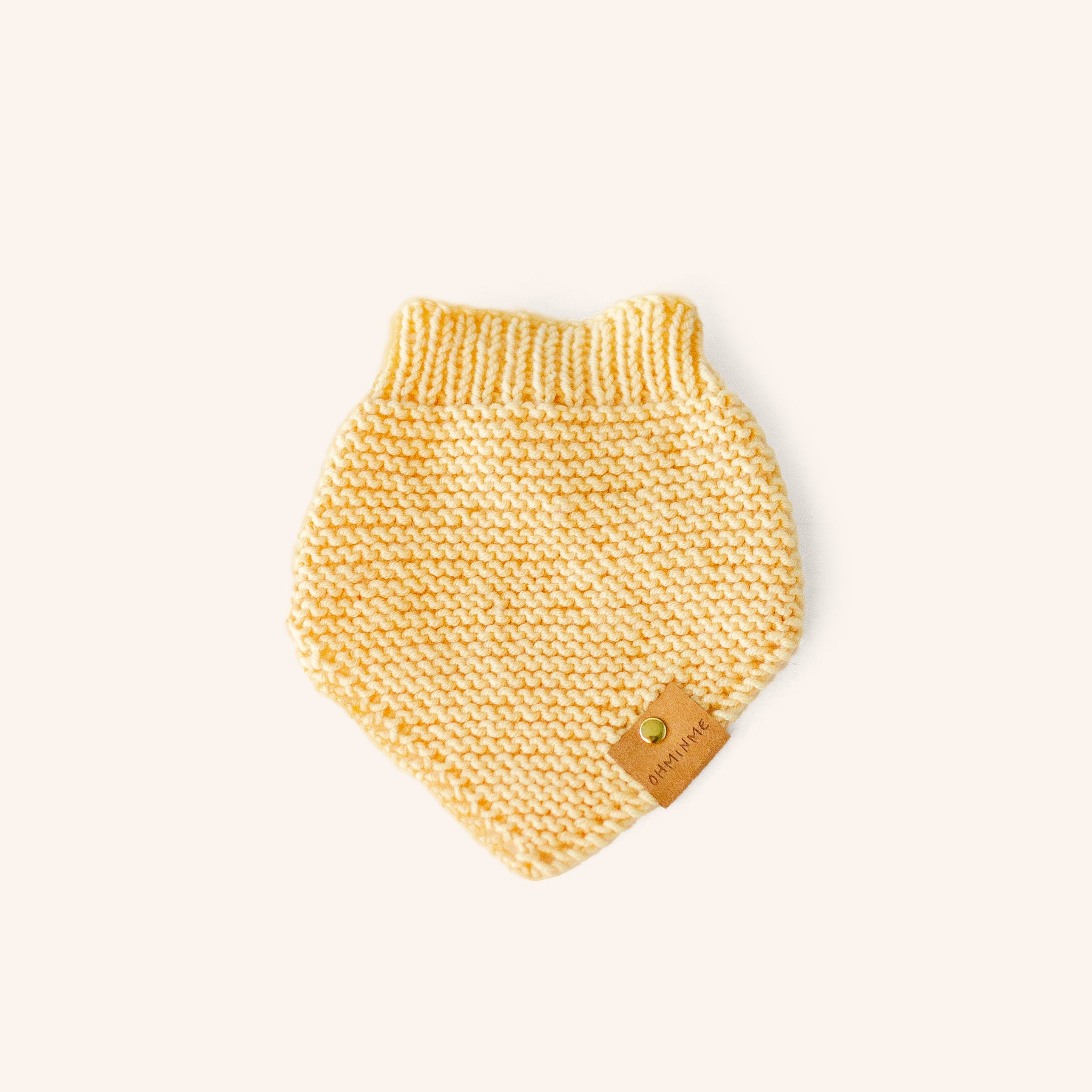 Organic Merino Wool Bandana - Lemon