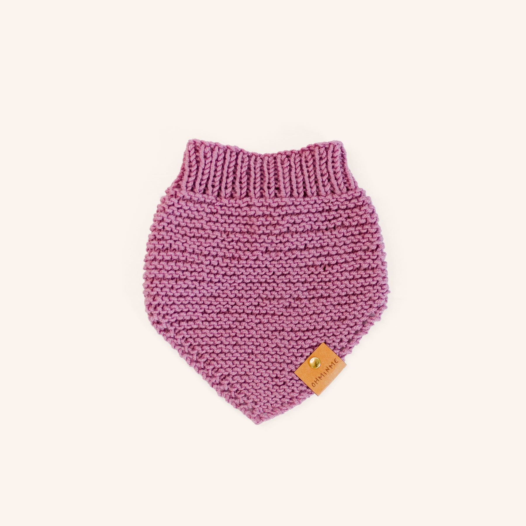 Organic Merino Wool Bandana - Lilac
