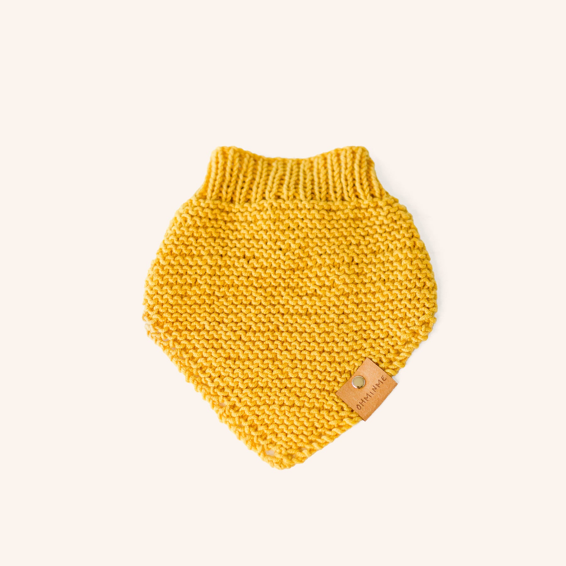 Organic Merino Wool Bandana - Mustard
