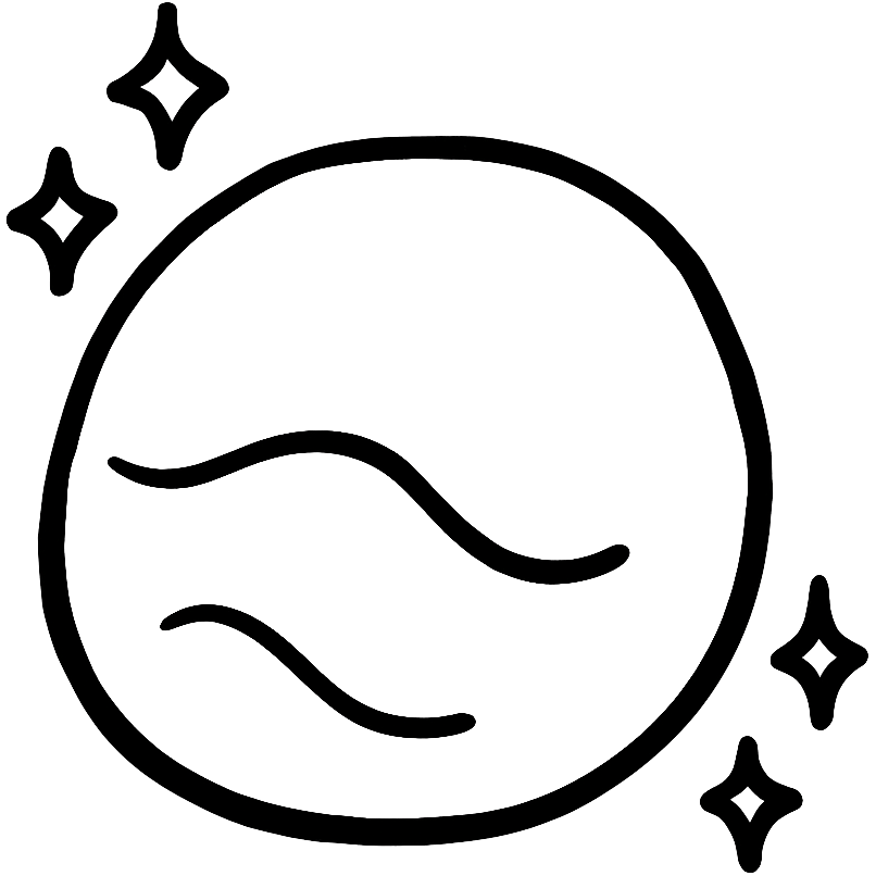 Hand-drawn illustration of solid brass
