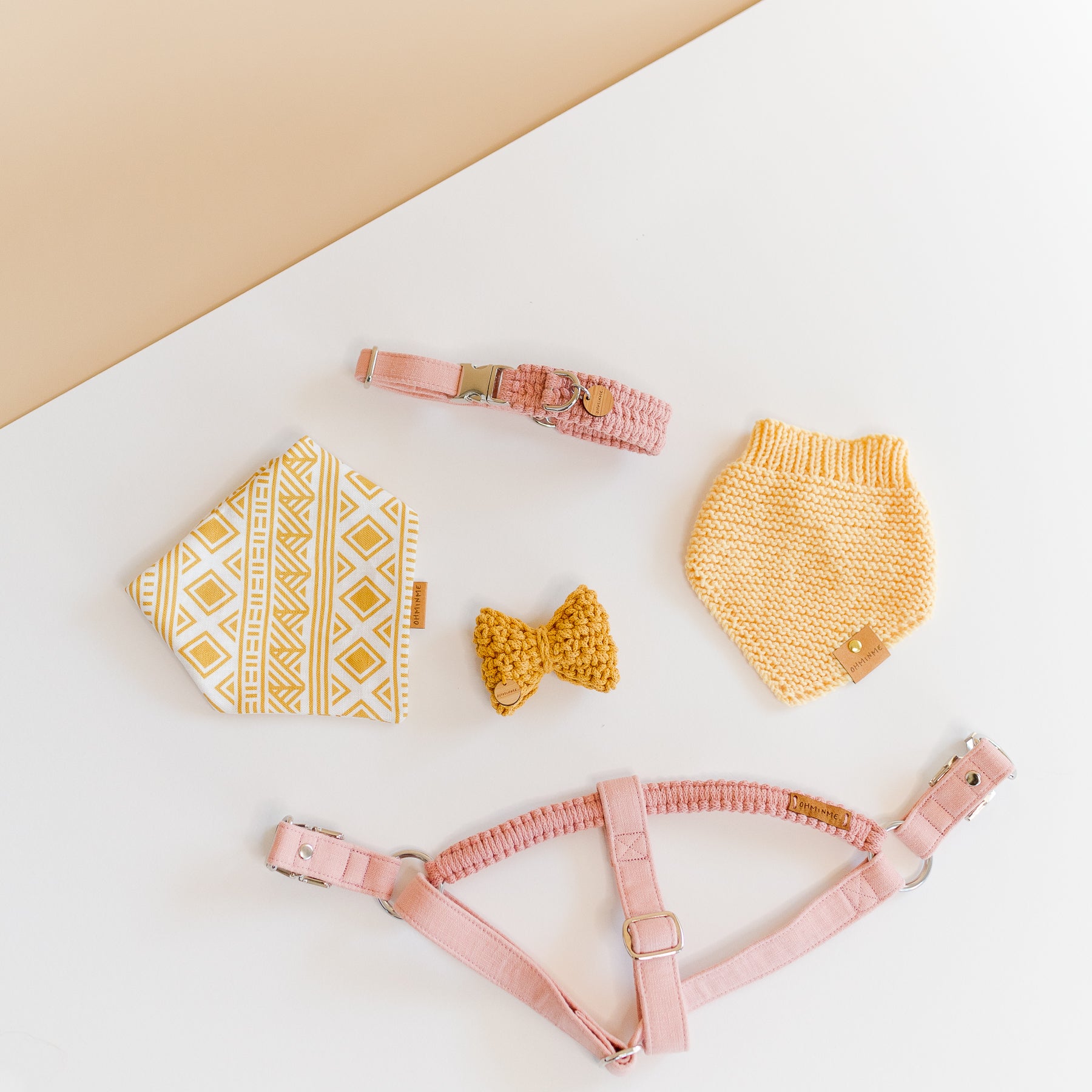 Organic Merino Wool Bandana - Lemon